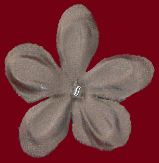 SATIN FLOWERS - MID COCOA